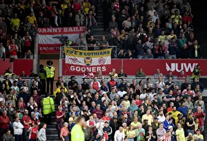 Brentford V Arsenal 2021-22 Prints: Sea of Red and White: Arsenal Fans Unite at Brentford Community Stadium