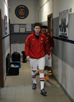 Inter Milan U19 V Arsenal U19 NextGen Series 2012-13 Prints: Sead Hajrovic (Arsenal) before the match. Inter Milan U19 0: 1 Arsenal U19. NextGen Series