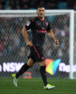 Sydney FC V Arsenal - 2017-18 Prints: Sead Kolasinac in Action: Arsenal vs. Sydney FC (2017-18 Pre-Season Friendly)