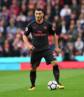 Sead Kolasinac in Action: Arsenal vs. Stoke City, Premier League 2017-18