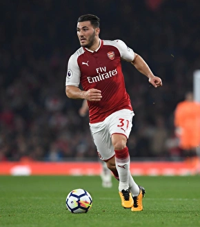 Arsenal V West Bromwich Albion 2017-18 Prints: Sead Kolasinac in Action: Arsenal vs. West Bromwich Albion, Premier League 2017-18