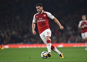 Arsenal V West Bromwich Albion 2017-18 Prints: Sead Kolasinac in Action: Arsenal vs. West Bromwich Albion, Premier League 2017-18