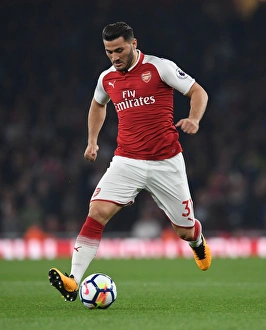 Arsenal V West Bromwich Albion 2017-18 Prints: Sead Kolasinac in Action: Arsenal vs. West Bromwich Albion, Premier League 2017-18