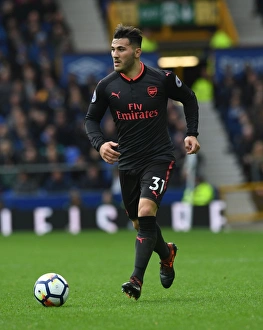 Everton V Arsenal 2017-18 Prints: Sead Kolasinac in Action: Arsenal vs. Everton (2017-18 Premier League)