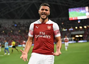 Arsenal V Atletico Madrid 2018-19 Prints: Sead Kolasinac in Action: Arsenal vs. Atletico Madrid, International Champions Cup 2018