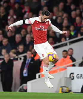 Arsenal V Liverpool 2018-19 Prints: Sead Kolasinac in Action: Arsenal vs. Liverpool, Premier League 2018-19