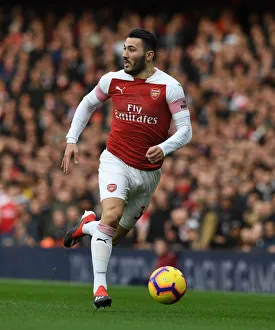 Arsenal V Tottenham Hotspur 2018-19 Prints: Sead Kolasinac in Action: Arsenal vs. Tottenham, Premier League 2018-19