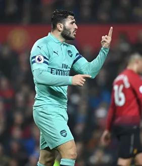 Manchester United V Arsenal 2018-19 Prints: Sead Kolasinac in Action: Arsenal vs. Manchester United (2018-19)
