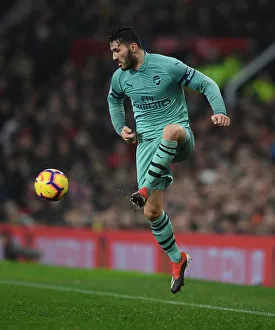 Manchester United V Arsenal 2018-19 Prints: Sead Kolasinac in Action: Arsenal vs. Manchester United, Premier League 2018-19