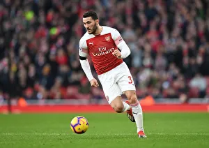 Arsenal V Fulham 2018-19 Prints: Sead Kolasinac in Action: Arsenal vs. Fulham, Premier League 2018-19