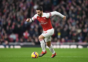 Arsenal V Fulham 2018-19 Prints: Sead Kolasinac in Action: Arsenal vs. Fulham, Premier League 2018-19