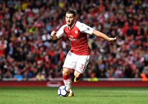 Sead Kolasinac in Action: Arsenal vs AFC Bournemouth, Premier League 2017-18
