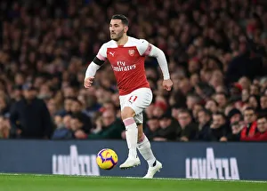 Arsenal V Liverpool 2018-19 Prints: Sead Kolasinac in Action: Arsenal vs Liverpool, Premier League 2018-19