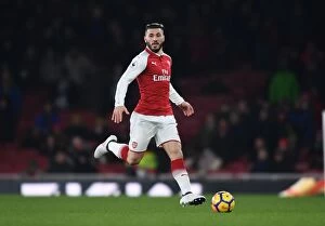Arsenal v Manchester City 2017-18 Collection: Sead Kolasinac in Action: Arsenal vs Manchester City, Premier League 2017-18