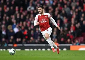 Arsenal V Manchester United 2018-19 Prints: Sead Kolasinac in Action: Arsenal vs Manchester United, Premier League 2018-19