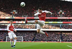 Arsenal V Manchester United 2018-19 Prints: Sead Kolasinac in Action: Arsenal vs Manchester United, Premier League 2018-19