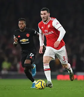 Arsenal V Manchester United 2019-20 Prints: Sead Kolasinac in Action: Arsenal vs Manchester United, Premier League 2019-2020
