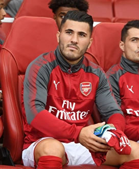 Arsenal V Seville - Emirates Cup 2017-18 Prints: Sead Kolasinac in Action: Arsenal vs Sevilla, Emirates Cup 2017-18