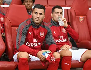 Arsenal V Seville - Emirates Cup 2017-18 Prints: Sead Kolasinac in Action: Arsenal vs Sevilla FC - Emirates Cup 2017-18