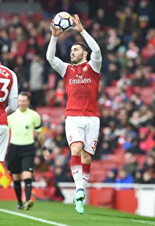 Arsenal V Southampton 2017-18 Prints: Sead Kolasinac in Action: Arsenal vs Southampton, Premier League 2017-18