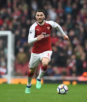 Arsenal V Southampton 2017-18 Prints: Sead Kolasinac in Action: Arsenal vs Southampton, Premier League 2017-18