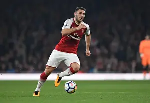 Arsenal V West Bromwich Albion 2017-18 Prints: Sead Kolasinac in Action: Arsenal vs West Bromwich Albion, Premier League 2017-18