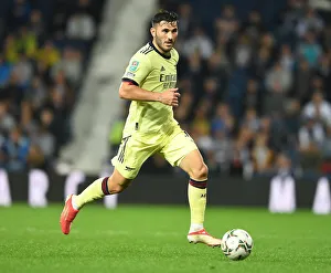 West Bromwich Albion V Arsenal - Carabao Cup 2021-22 Prints: Sead Kolasinac in Action: Arsenal's Defensive Force Against West Bromwich Albion in Carabao Cup