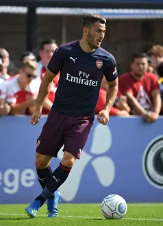 Borehamwood V Arsenal 2018-19 Prints: Sead Kolasinac in Action: Arsenal's Pre-Season Clash at Borehamwood (2018)