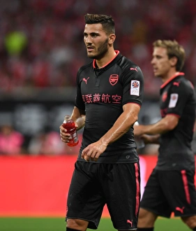 Bayern Munich V Arsenal 2017-18 Prints: Sead Kolasinac in Action: Bayern Munich vs Arsenal, Shanghai Pre-Season Friendly 2017