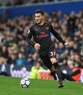 Everton V Arsenal 2017-18 Prints: Sead Kolasinac in Action: Everton vs. Arsenal, Premier League 2017-18