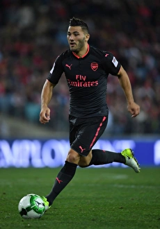 Sydney FC V Arsenal - 2017-18 Prints: Sead Kolasinac in Action: Sydney FC vs. Arsenal Pre-Season Friendly (2017)