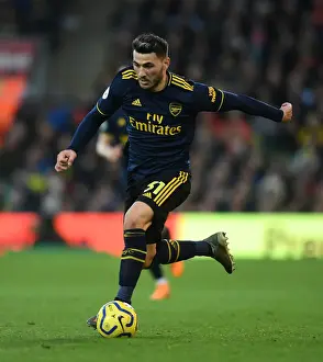 Sead Kolasinac of Arsenal in Action against Norwich City (Premier League 2019-20)
