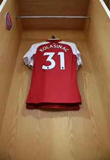 Sead Kolasinac (Arsenal). Arsenal 4: 3 Leicester City. Premier League. Emirates Stadium