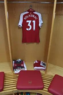 Sead Kolasinac: Arsenal Changing Room - Arsenal vs AFC Bournemouth, Premier League (2017-18)