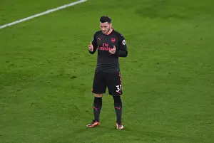 Crystal Palace V Arsenal 2017-18 Prints: Sead Kolasinac (Arsenal). Crystal Palace 2: 3 Arsenal. Premier League. Selhurst Park
