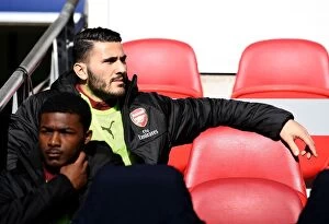Images Dated 2nd March 2019: Sead Kolasinac: Arsenal's Defensive Wall Before Tottenham Showdown