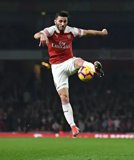 Arsenal V Bournemouth 2018-19 Prints: Sead Kolasinac: Arsenal's Unyielding Defender in Action against AFC Bournemouth