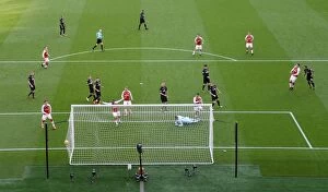 Images Dated 28th October 2017: Sead Kolasinac Scores First Arsenal Goal: Arsenal vs Swansea City, Premier League 2017-18
