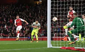 Arsenal V FC Köln 2017-18 Prints: Sead Kolasinac Scores First Arsenal Goal (2017-18): Arsenal FC vs