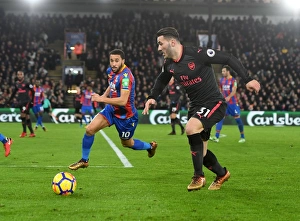 Crystal Palace V Arsenal 2017-18 Prints: Sead Kolasinac vs Andros Townsend
