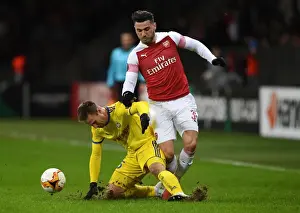 BATE Borisov V Arsenal 2018-19 Prints: Sead Kolasinac vs