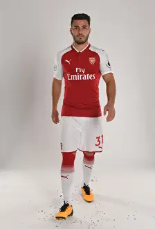 Arsenal 1st Team Photocall 2017-18 Prints: Sead Kolasinac's Arsenal Debut: 2017-18 Team Photocall