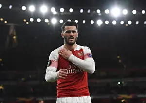Arsenal V Stade Rennais 2018-19 Prints: Sead Kolasinac's Unique Boots: Arsenal's Europa League Clash Against Stade Rennais