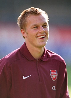 Sebastian Larsson in Action: Arsenal vs. Beveren, 2005 - Pre-Season Friendly