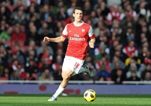 Images Dated 30th October 2010: Sebastien Scuillaci (Arsenal). Arsenal 1: 0 West Ham United, Barclays Premier League