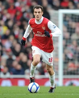 Arsenal v Leeds United FA Cup 2010-11 Collection: Sebastien Squillaci (Arsenal). Arsenal 1: 1 Leeds United, FA Cup 3rd Round