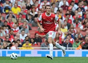 Squillaci Sebastien Collection: Sebastien Squillaci (Arsenal). Arsenal 4: 1 Blackburn Rovers, Barclays Premier League
