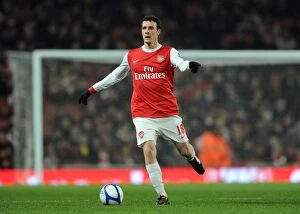 Arsenal v Leyton Orient FA Cup Replay 2010-11 Collection: Sebastien Squillaci (Arsenal). Arsenal 5: 0 Leyton Orient. FA Cup 5th Round Replay