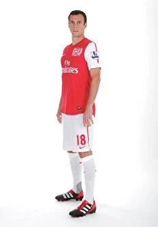 Images Dated 4th August 2011: Sebastien Squillaci (Arsenal). Arsenal Photocall, Emirates Stadium, Arsenal Football Club