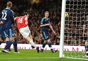 Arsenal V Stoke City 2010-2011 Prints: Sebastien Squillaci Scores the Winning Goal Against Stoke City, Arsenal FC